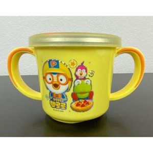 Pororo Feeding Cup With Lid Non Slip Stainless Steel Korea Children Kid Baby